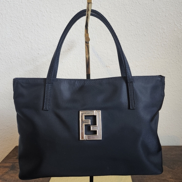 Fendi Black Nylon Tote Small - Picture 1 of 16